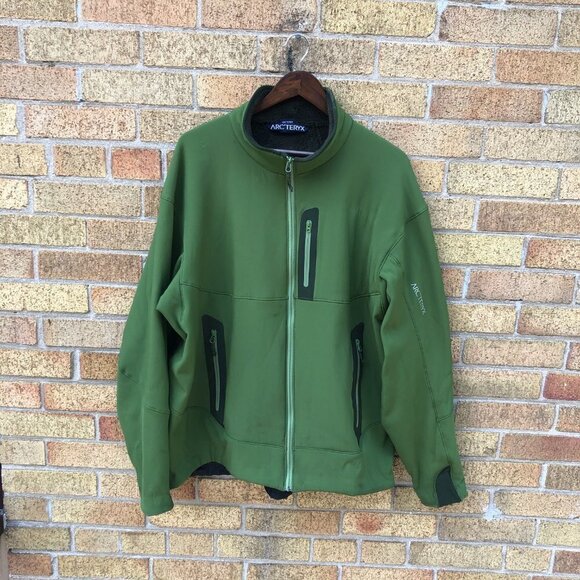 Vintage Arc'Teryx Polartec Fleece Lined Jacket XXL Green - Picture 4 of 13